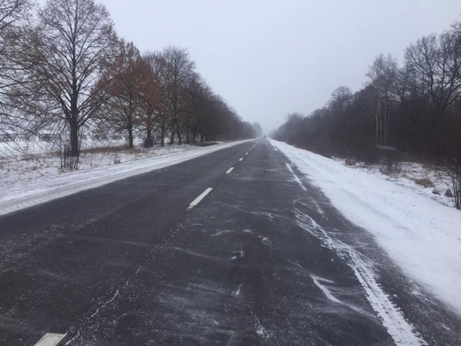 На Волині через ожеледицю перевернулася фура. ФОТО