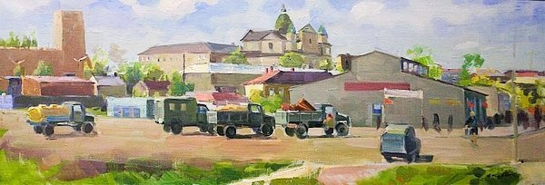 Луцький транспорт на картинах Якубека. ФОТО