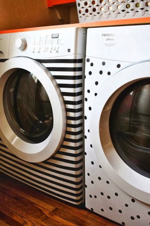 За допомогою стрічки зробіть з пральної машини арт-об'єкт