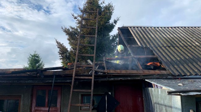  На Волині внаслідок пожежі травмувався 51-річний чоловік