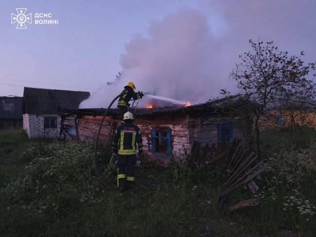 На Волині в одній пожежі загинули двоє чоловіків