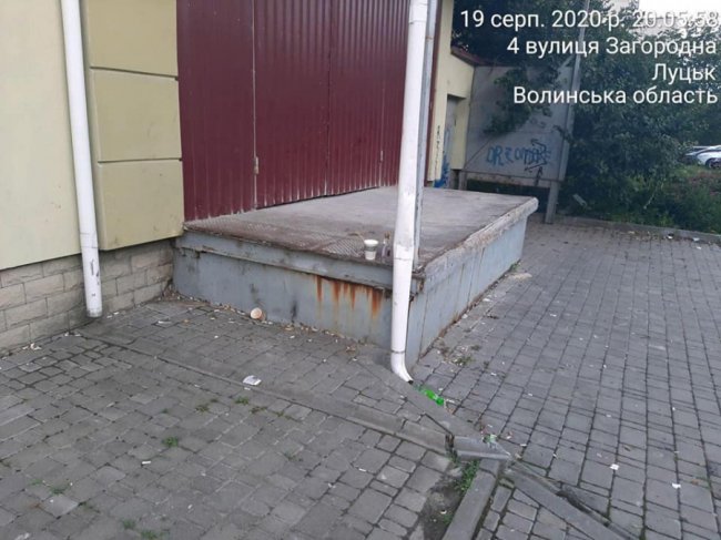 У Луцьку на адміністрацію магазинів, територія яких була закидана сміттям, склали приписи. ФОТО