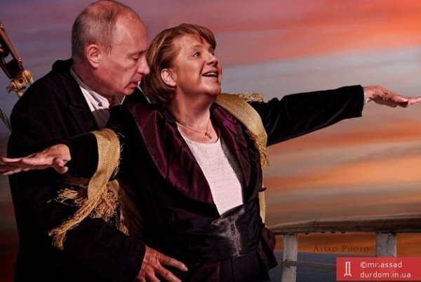 Путін і Меркель: Mr. & Mrs. Huylo. ФОТО