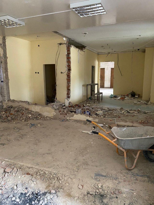 Будівельна компанія за власний кошт облаштовує приміщення для томографа у Боголюбах. ФОТО