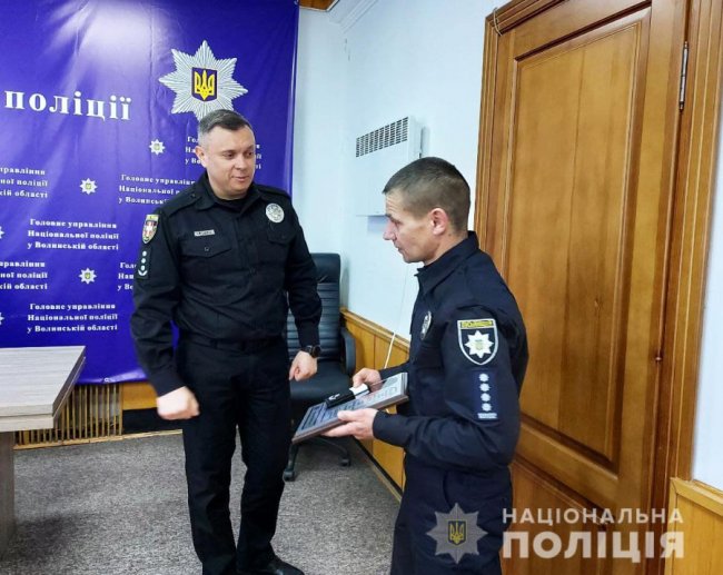 Трьом волинським поліцейським присвоїли спеціальні звання. ФОТО