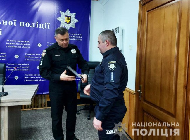 Трьом волинським поліцейським присвоїли спеціальні звання. ФОТО