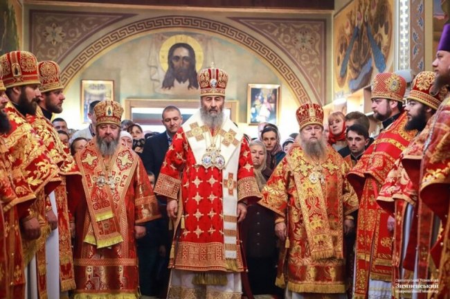 Як зустрічали предстоятеля УПЦ (МП) Онуфрія на Волині. ФОТО