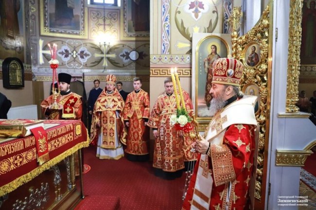 Як зустрічали предстоятеля УПЦ (МП) Онуфрія на Волині. ФОТО