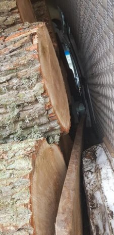 На Волині затримали бус з купою нелегальної деревини. ФОТО