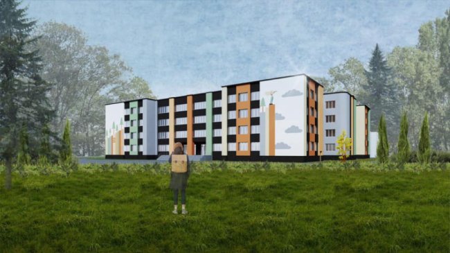 Показали, який хочуть зробити фасад луцької школи №26