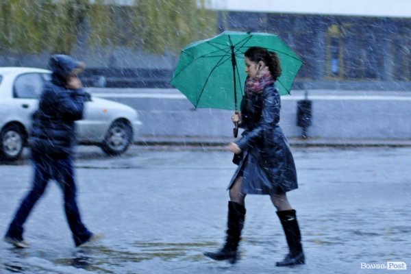 Перший сніг у Луцьку: холодно, вітряно, мокро. ФОТО. ВІДЕО