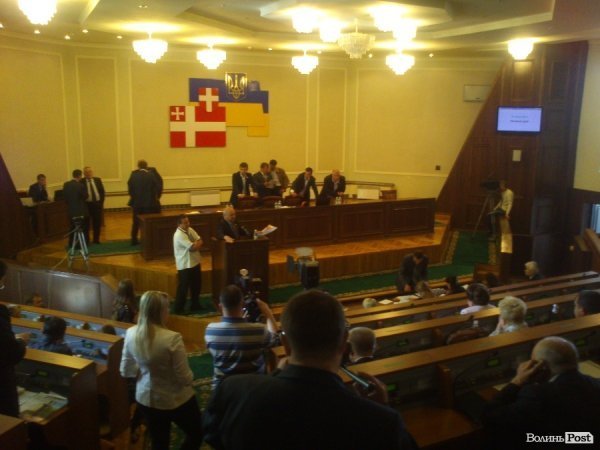 У Волиньраді блокують роботу сесії. ФОТО