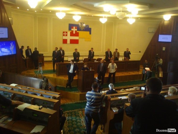 У Волиньраді блокують роботу сесії. ФОТО