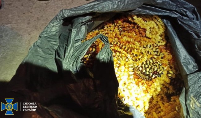 На Рівненщині викрили контрабанду бурштину на 4 мільйони гривень. ФОТО