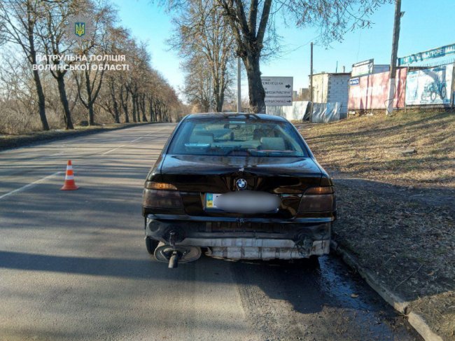 У Луцьку  BMW зіткнулось із вантажівкою