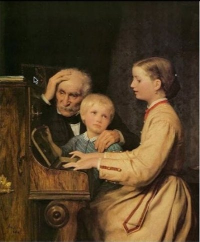  Альберт Анкер, Швейцарія. Ну, принаймні, завжди є скрипка, 1868