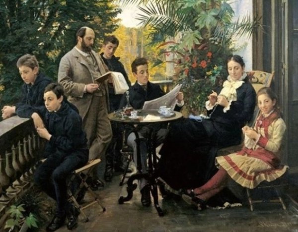 Педер Северин Крейер, Данія. Як члени сім'ї ігнорували один одного до винаходу смартфонів, 1881