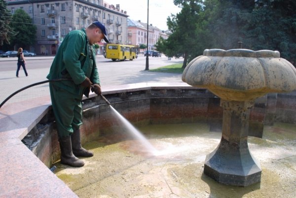 «Трофеї» луцьких фонтанів. ФОТО