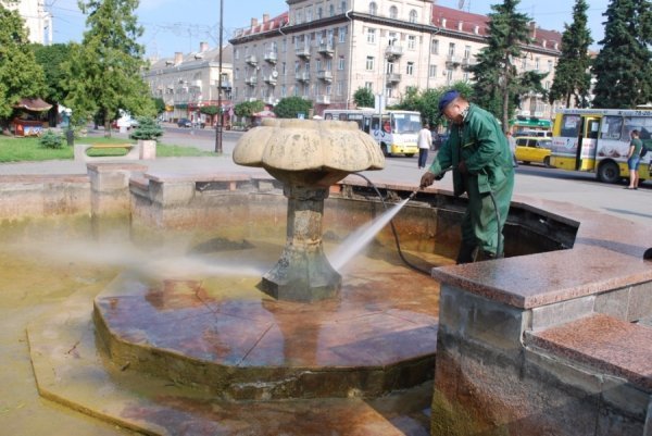 «Трофеї» луцьких фонтанів. ФОТО