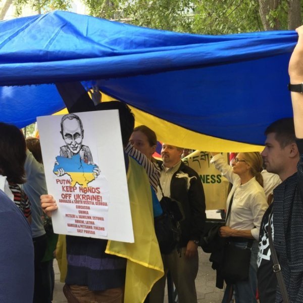 Нью-Йорк: протести проти агресивної політики Путіна. ФОТО