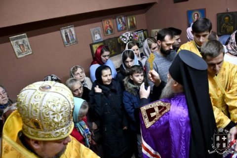 У Луцьку освятили тимчасовий храм прихильників УПЦ (МП)