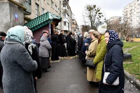 У Луцьку освятили тимчасовий храм прихильників УПЦ (МП)