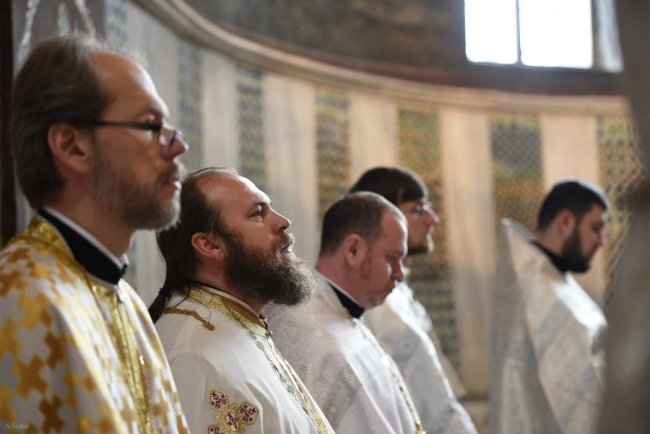 «Все це якесь диво»: священик з Волині опублікував фото з богослужіння у Софії Київській