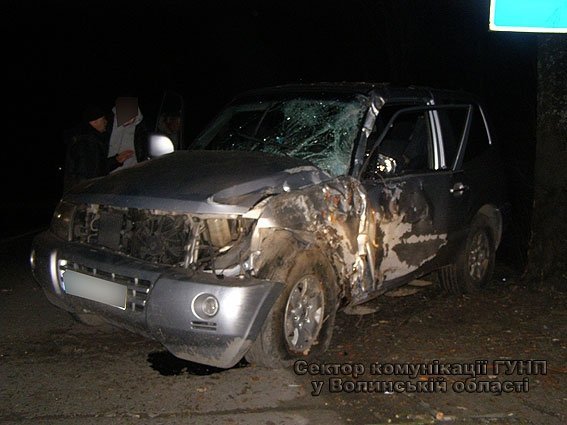 У Ковелі автівка врізалась у дерево. ФОТО