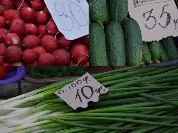 Від і до: почім на луцькому ринку молода картопля, огірки і зелена цибуля
