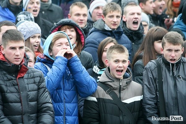 Студентський хід на підтримку євроінтеграції у Луцьку. ФОТО