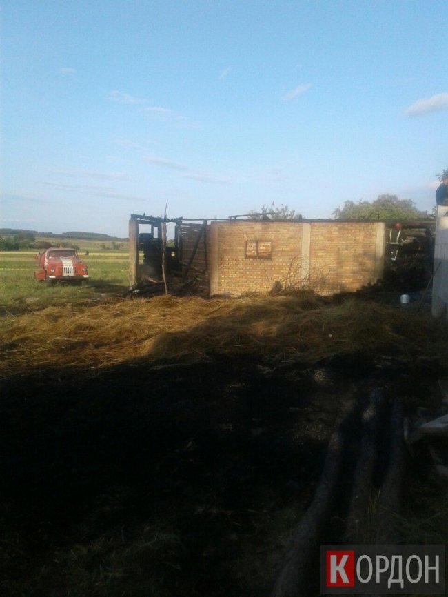 У селі на Волині горіла господарча споруда. ФОТО