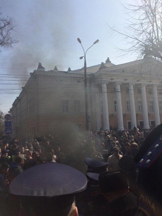 Волинські автомайданівці взяли участь у акції протесту в Вінниці. ФОТО 