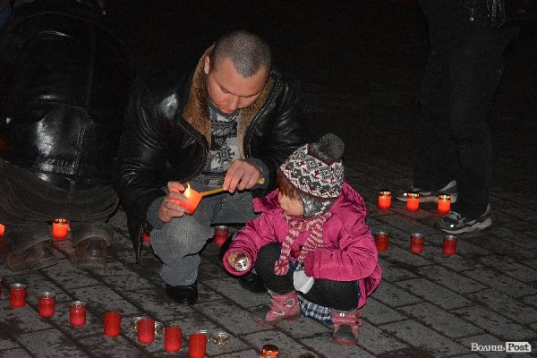 У Луцьку згадували Революцію Гідності та молилися за загиблими. ФОТО. ВІДЕО