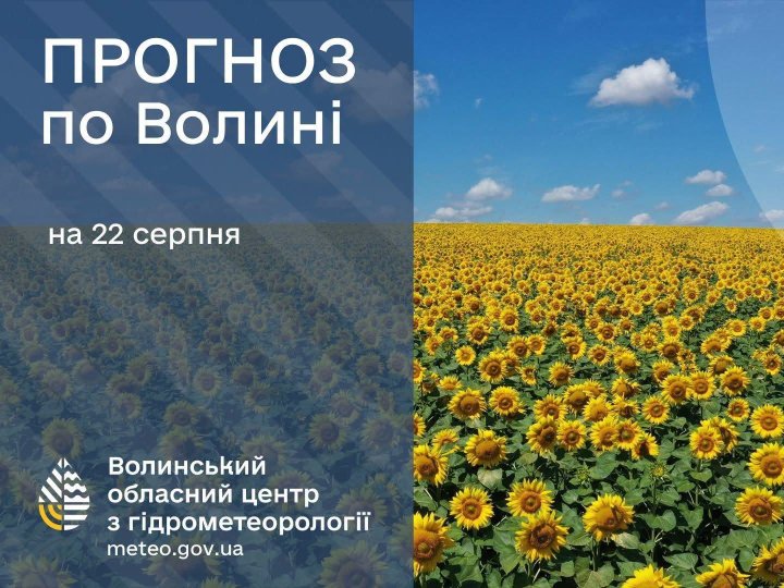 Погода у Луцьку та на Волині: які прогнози синоптиків на суботу, 22 серпня