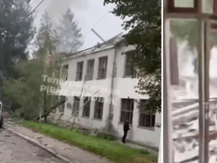 Російський удар по університету у Рівному: поранені 14 людей