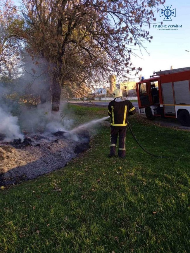 На Волині за добу сталося 4 пожежі