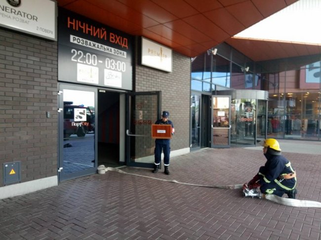 У «ПортCity» — протипожежні навчання. ФОТО