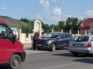На Волині не розминулися водій легковика та велосипедист. ФОТО