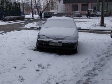 У Луцьку автохам регулярно паркується на газоні. ФОТО