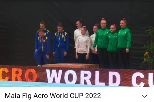 Волинські акробатки здобули «срібло» на Кубку світу. ФОТО