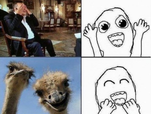 «Підтримувач страусів»: у Мережі висміяли інтерв'ю Януковича. ФОТО