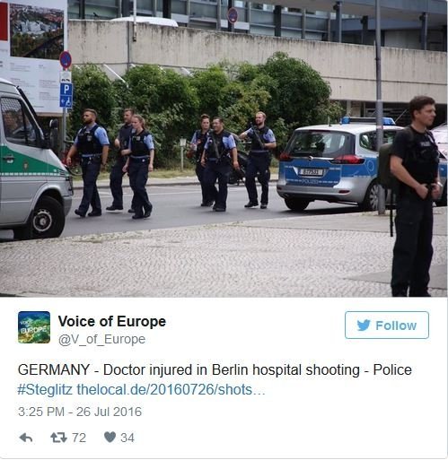 У німецькій клініці стрілянина: є загиблі. ФОТО