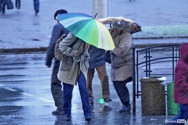 Перший сніг у Луцьку: холодно, вітряно, мокро. ФОТО. ВІДЕО