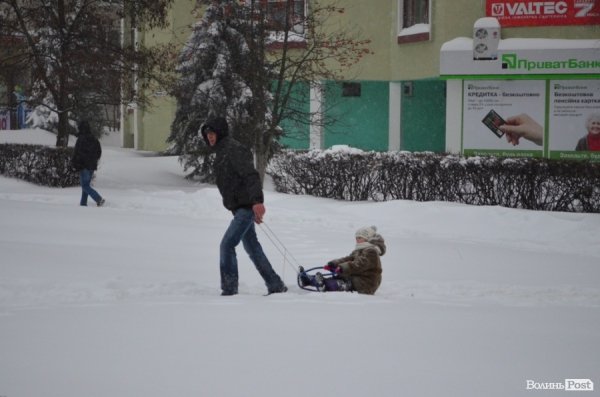 Як Луцьк замело снігом. ФОТО