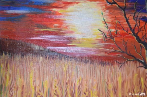 У Луцьку - аукціон картин, гроші з якого витратять на спорядження для Майі Москвич. ФОТО