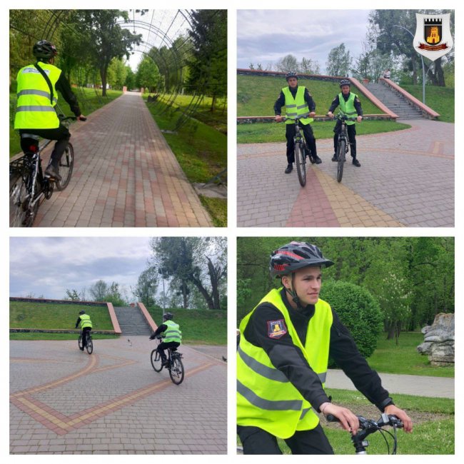 У Луцьку муніципали пересіли на велосипеди. ФОТО