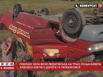 На Волині злетів з траси Mercedes: водія госпіталізували. ВІДЕО