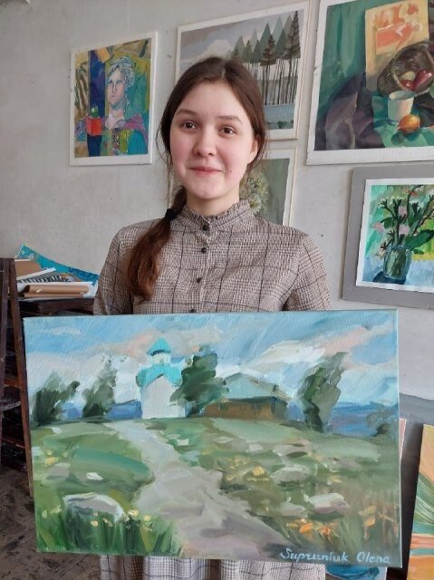 Роботи учнів Луцької художньої школи представлені на благодійній виставці у Лондоні. ФОТО