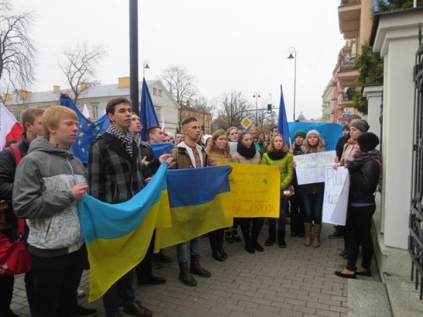 Українці влаштували євромітинг в Любліні. ФОТО. ВІДЕО