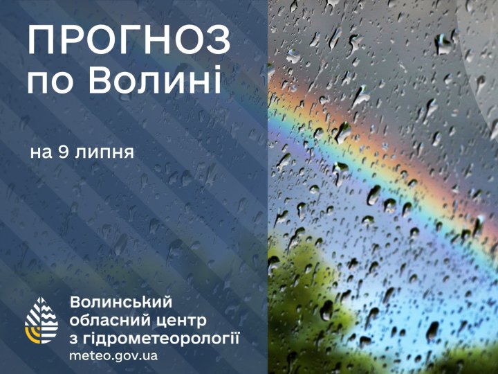 Погода в Луцьку та Волинській області на завтра, 9 липня